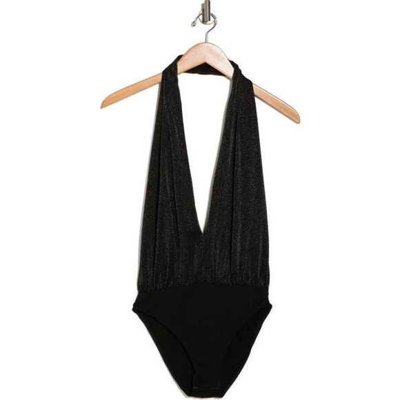 NWT REISS Cleona Metallic Backless Halter Bodysuit - Picture 4 of 4